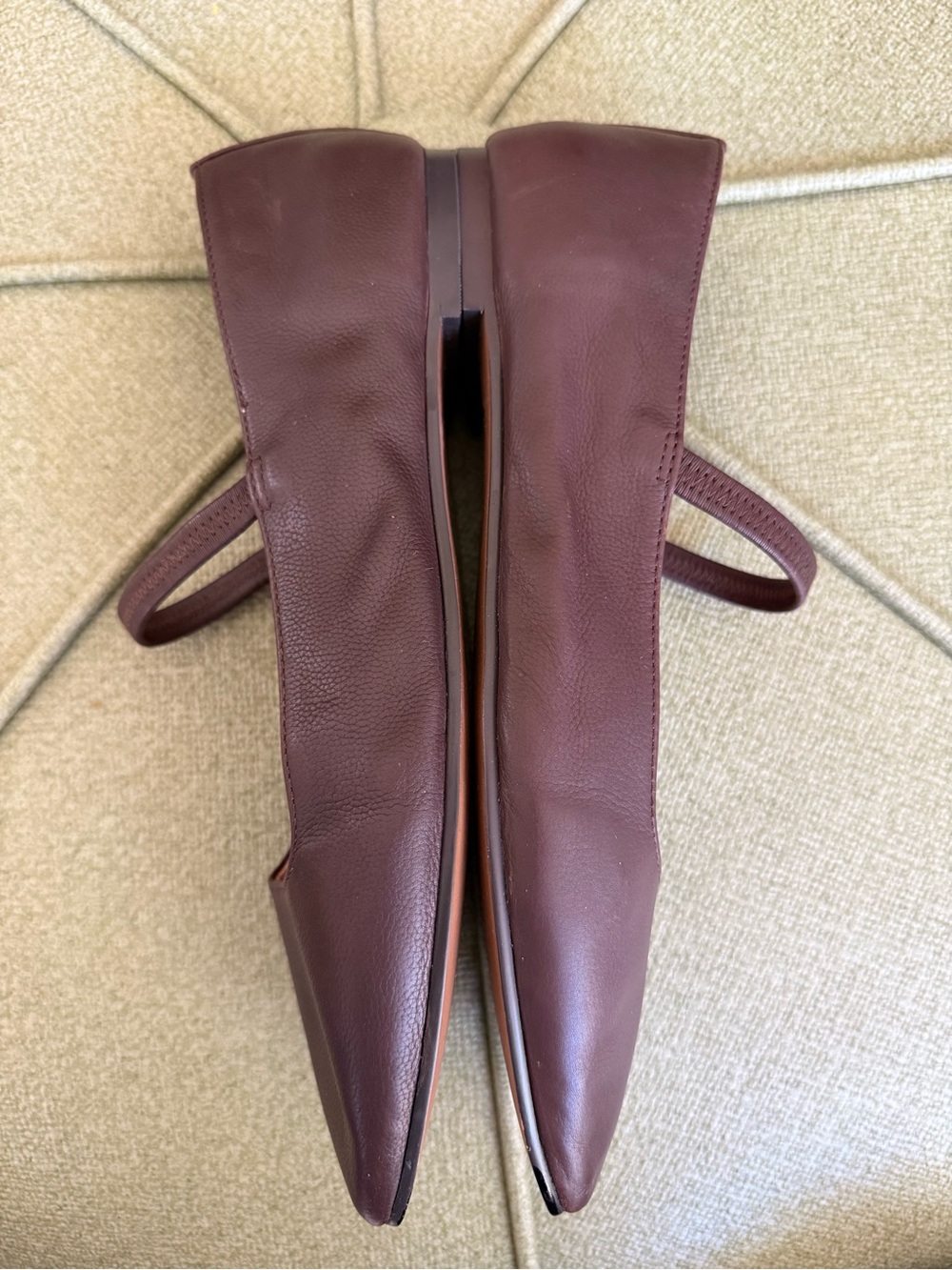 Madewell Greta Mary Jane Ballet Flats SoSoft Leather 7.5 Coffee Bean Brown - Picture 6 of 10